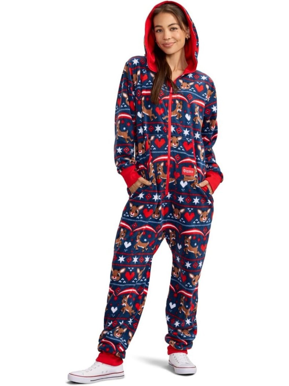 Cozy Unisex Christmas Onesies for Adults - Fun Matching Holiday Jumpsuits with